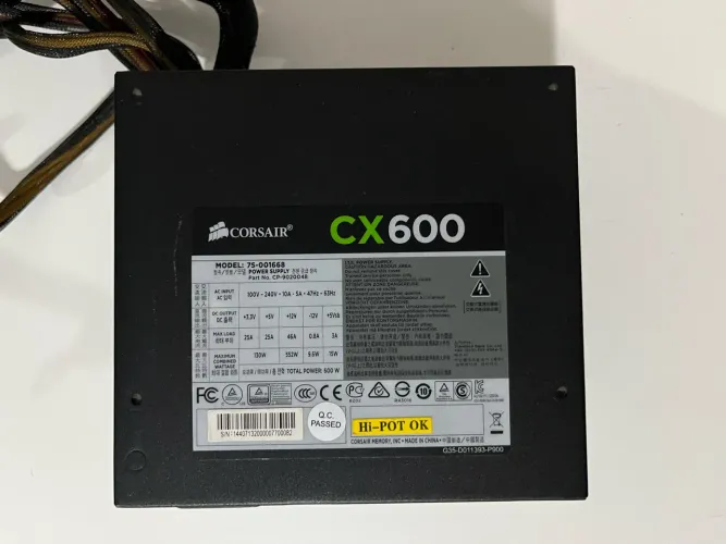 Fonte corsair Cx 600w