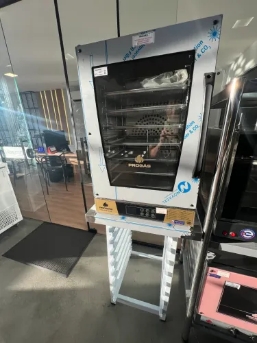 Forno turbo elétrico 8 assadeiras + mesa apoio - pronta entrega 