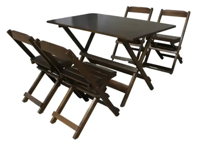 Conjunto mesa e cadeiras bar 1,20x0,70 - muitas unidades