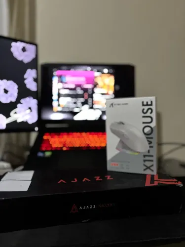 Kit Gamer Mecânico AJAZZ + Attack Shark | RGB Wireless 22K DPI