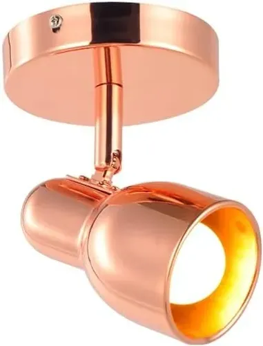  Spot Boho, Direcionável, 1x, Soquete E27, Cobre, Branco Brilho, Avant