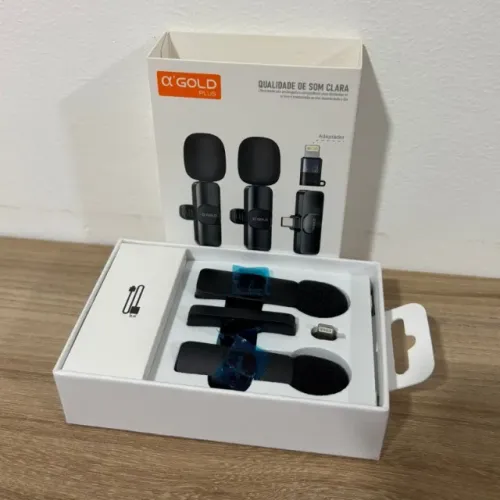 MICROFONE LAPELA TIPO C e IPHONE - FAÇO ENTREGA