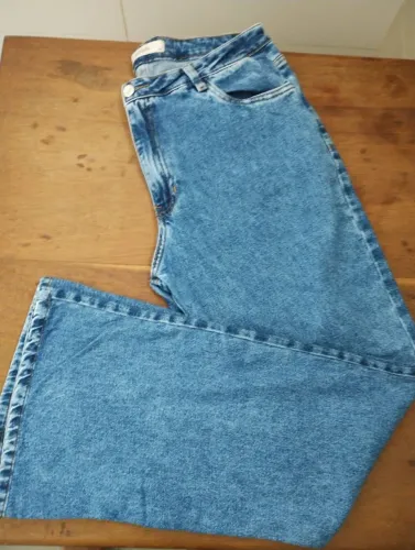 calça jeans rubinella wide leg tamanho 42