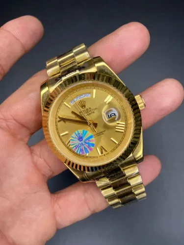 Rolex Day-Date Presidente Dourado Clássico Automático Premium C Garantia