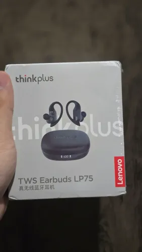 Fone Bluetooth 5.3 Lenovo Livepods Lp75 Corrida Thinkplus Cor Preto