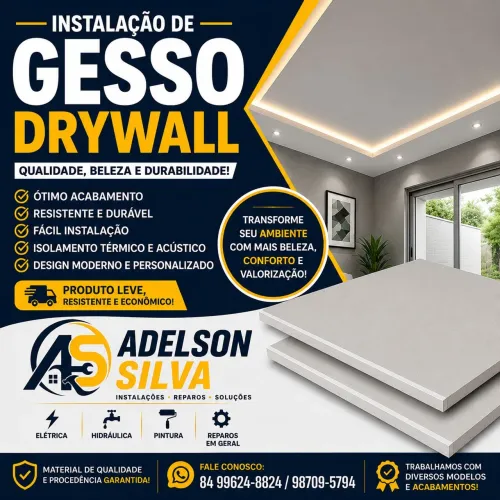 Instalação de Gesso Drywall | Orçamento Grátis | Atendimento Rápido