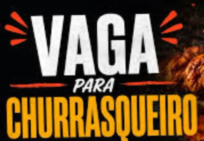 Vaga p/ churrasqueiro ( hamburgueria)
