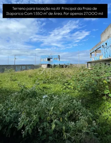 Vila Velha - Terreno Comercial 1550m2 Praia de Itaparica!