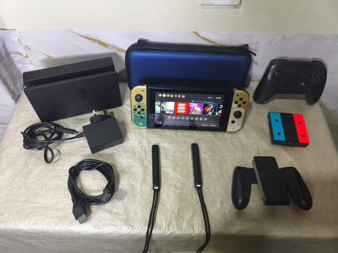 Switch com jogos/ aceito cartão ate 18x