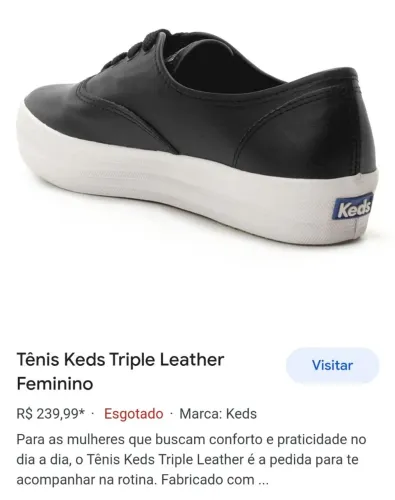 Tenis couro Keds 36