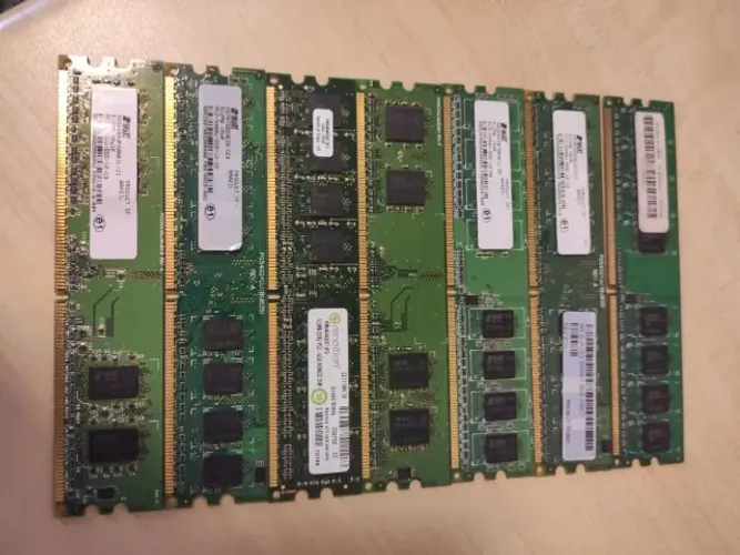 lote memórias ddr2 512mb