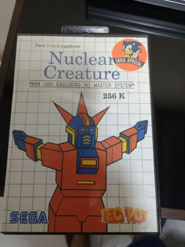 Jogo master system nuclear creatures com capa original 