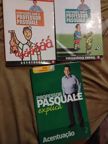 Lote 3 livros professor Pasquale Cipro Neto língua portuguesa