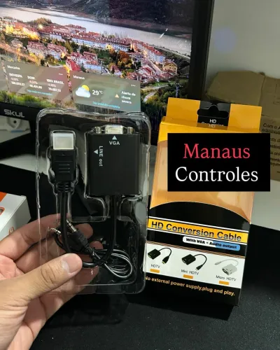 Conversor Hdmi para VGA - Conversor de Imagem