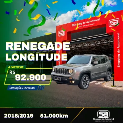 Jeep Renegade Longitude 2.0 4X4 TB Diesel AUT 2019