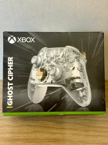 Controle sem fio Xbox Series Ghost Cipher + duas baterias c/ carregador portátil