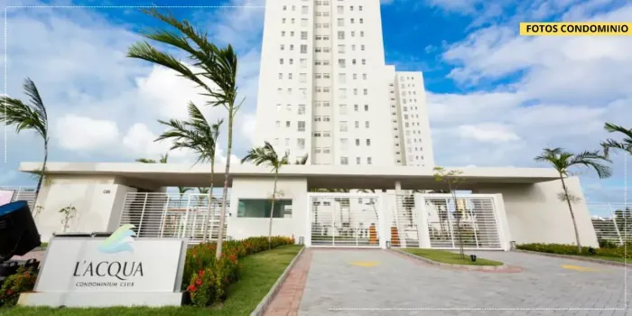 Apartamento 3/4 Suite 92m² Semi- Mobiliado Andar alto Lacqua Condomínio Clube