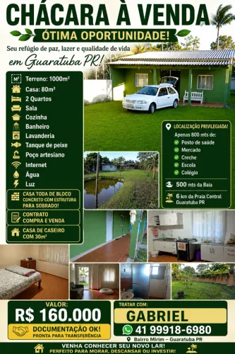 Chácara 1000m2