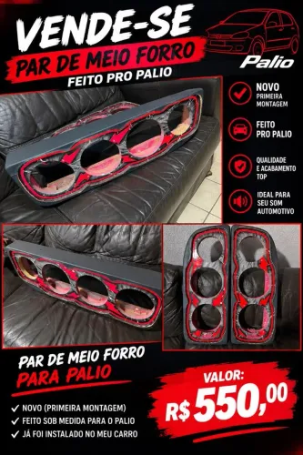 Meio forro de som feito pro palio