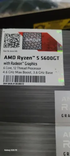 Kit upgrade Placa Mãe A520hvs Asrock mais Ryzen5 5600gt