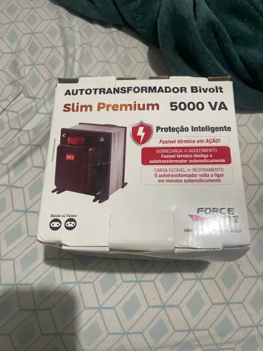 Vendo autotransformador 5000va bivolt slim premium forceline