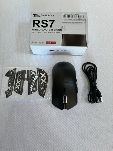 Mouse Gamer Sem Fio Preto 20000 DPI PAW3111 Wireless Bluetooth - Novo