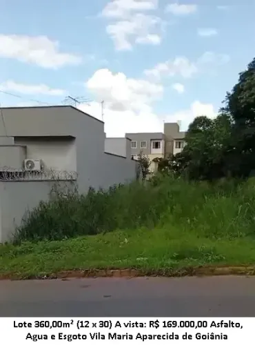 Leia a descrição: Lote 360,00m² (Asfalto, Agua e Esgoto) Vila Maria