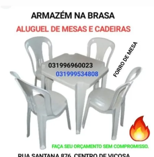 Aluguel de mesas e cadeiras 