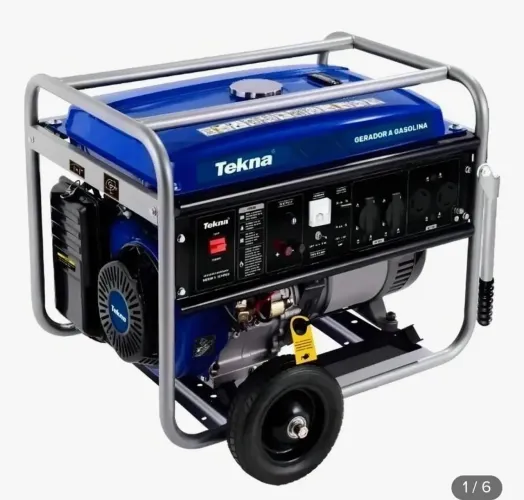 Gerador portátil Tekna GT8000FBE 7.2 kW monofásico com tecnologia AVR 115V/230V