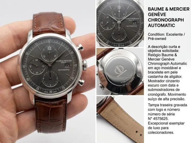 Relógio baume & mercier