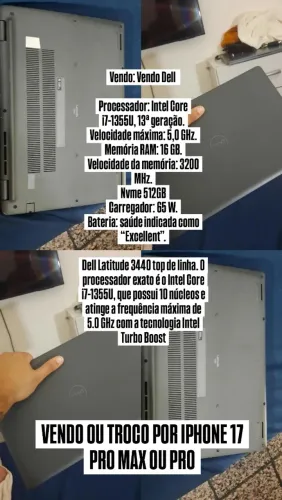 Dell i7 13 geração 5ghz vendo ou troco