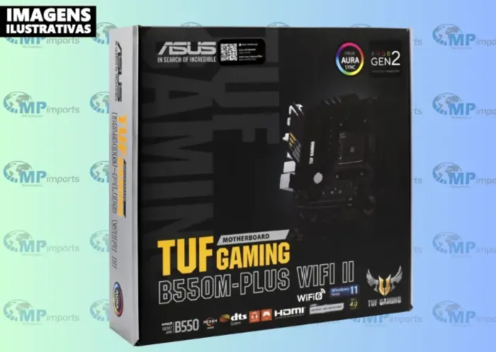 Loja MP Imports: Placa-Mãe Asus TUF Gaming B550M-PLUS, AMD AM4, mATX , DDR4, M.2