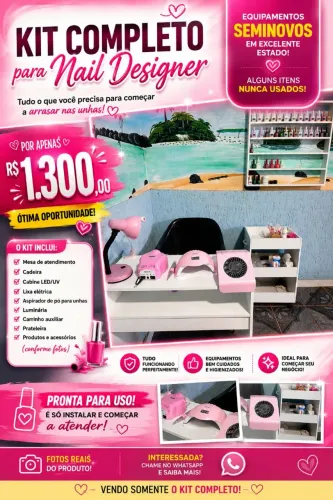 Material completo de nail design
