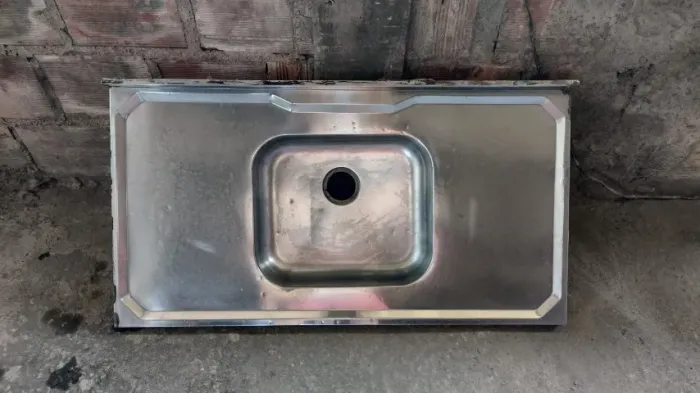 Pia de Aço Inox 1,00 x 54 Cm Usada Seminova 