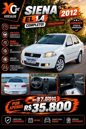 Fiat Siena EL Celeb. 1.4 MPI Fire Flex 8V 4P 2012