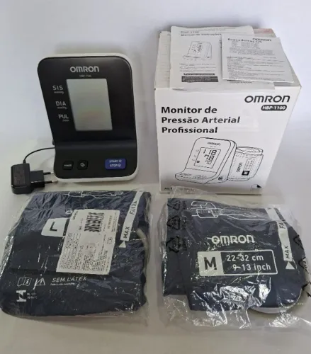 Monitor de Pressão Profissional Omron HBP-1100 - Na Caixa (Completo + 2 Braçadeiras)