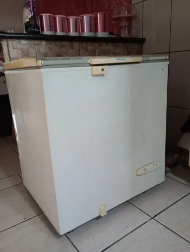 O Freezer só está ruim a pintura da tampa, de resto está funcionando perfeitamente!