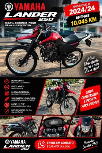 Yamaha XTZ 250 Lander 249cc/lander Blueflex 2024