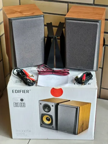 Edifier r1000t4 - Caixa de som bookshelf monitor multimídia 24W