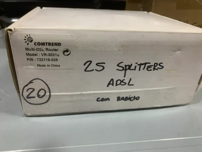 Kit Spliter ADSL com rabicho