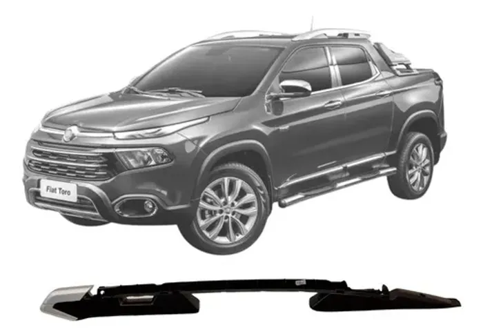 Barra Rack Teto Direito Prata Fiat Toro 17/20 Mp4752