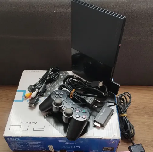 PlayStation 2 Completo Na Caixa Com Jogos