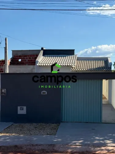 CAMPOS IMOBILIÁRIA VENDE CASA NOVA JARDIM AURENY II - ACEITA FINACIAMENTO!
