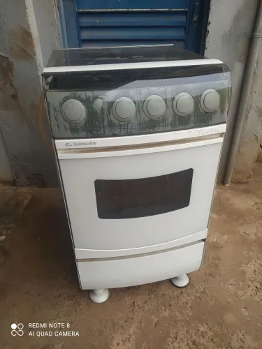 Fogão funcionando com registro