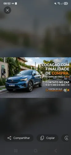 CARRO ELETRICO LOCAÇÃO FINALIDADE DE COMPRA!!