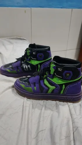 Tênis Cano Alto Evangelion Anime Unit 01 - Tam 39/40