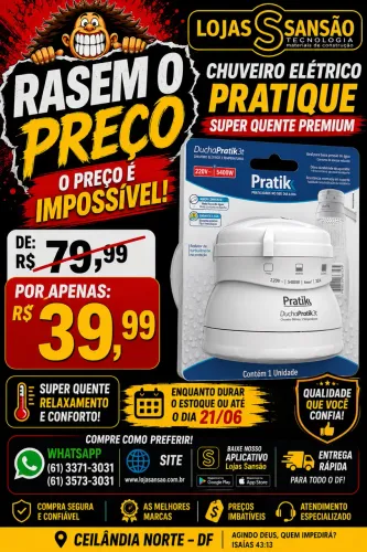 Chuveiro ducha elétrica 3 temperatura