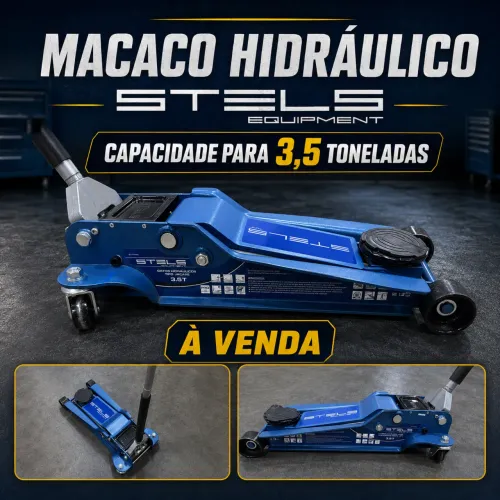 Macaco Hidráulico de Piso Stels Equipment 3,5 Toneladas