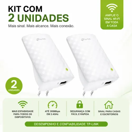 Kit com 2x Repetidor TP-Link RE200 AC750