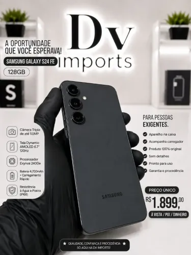 S24 FE 128GB - OPORTUNIDADE!!!?
